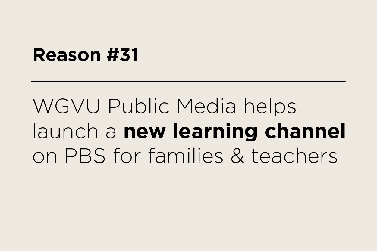 WGVU Public Media helps launch new learning channel on PBS for families and teachers
